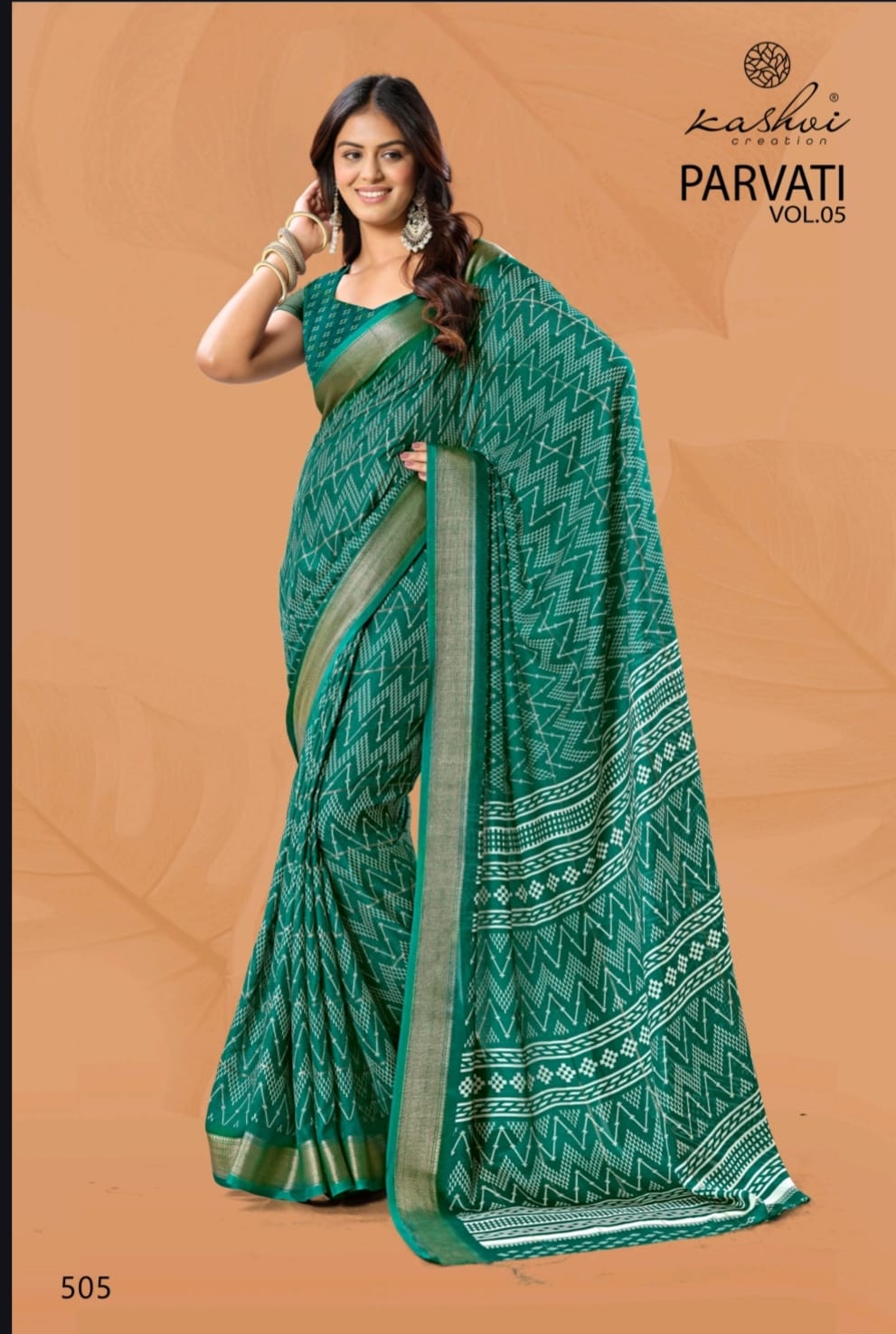 Parvati Vol 5 By Kashvi Jacquard Daily Wear Saree Wholesale Market In Surat